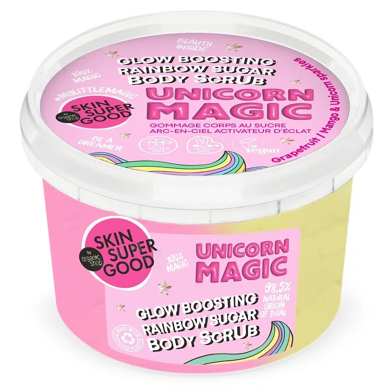 Skin Super Good Ragyogásfokozó Unicorn Magic testradír - 250ml Skin Super Good Ragyogásfokozó Unicorn Magic testradír - 250ml