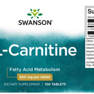 Swanson L-Carnitine tabletta - 100db - Image 2 Swanson L-Carnitine tabletta - 100db - Image 2