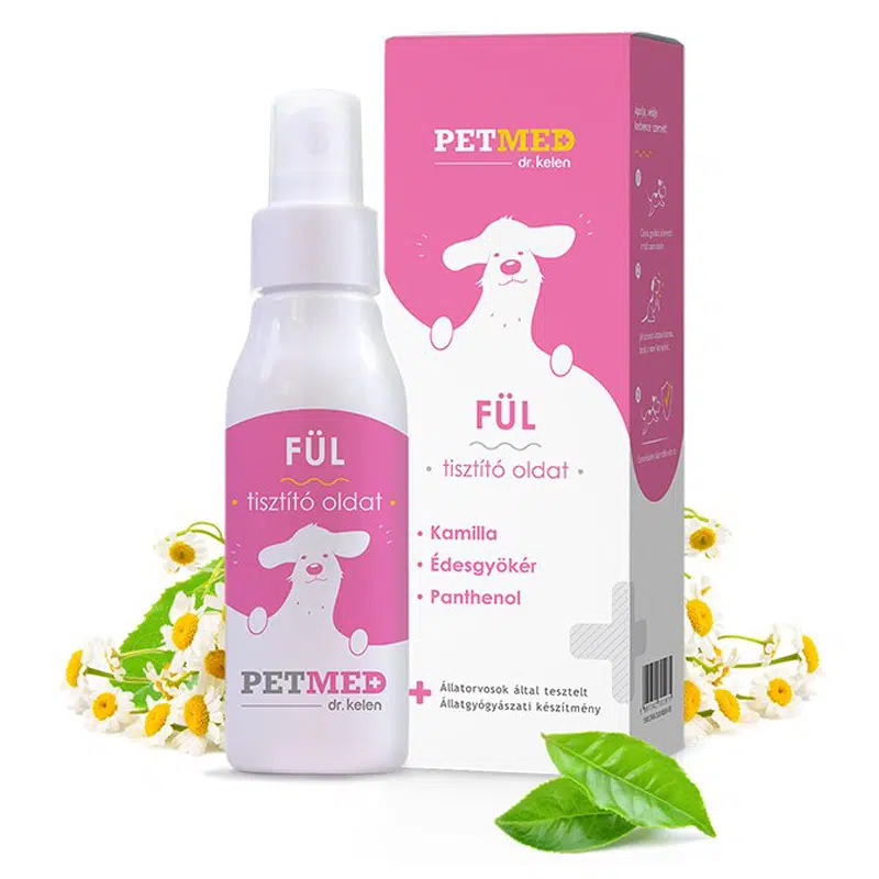 Dr. Kelen PETMED Fül tisztító oldat - 75ml Dr. Kelen PETMED Fül tisztító oldat - 75ml