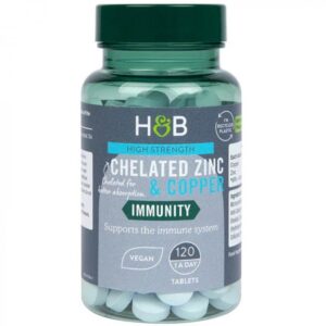 H&B Cink 25mg+Réz tabletta - 120db