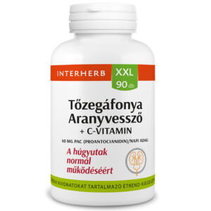 Interherb XXL Tőzegáfonya+Aranyvessző+C-vitamin kapszula - 90db