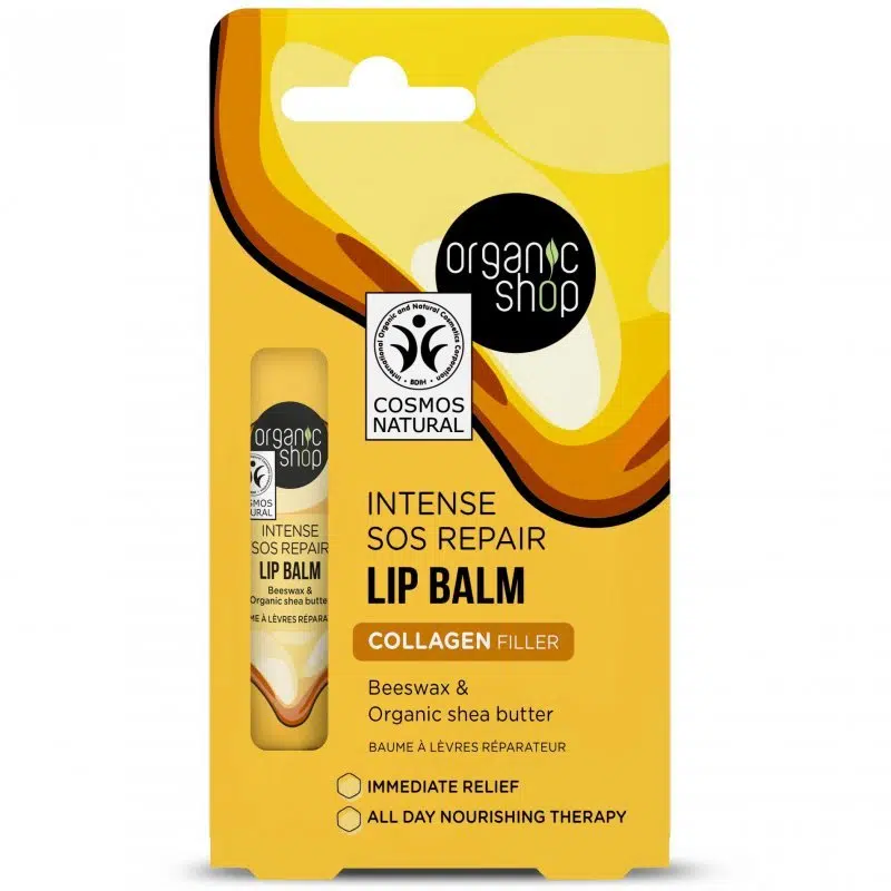 Organic Shop Collagen Filler ajakbalzsam méhviasszal és bio shea vajjal - 10ml Organic Shop Collagen Filler ajakbalzsam méhviasszal és bio shea vajjal - 10ml