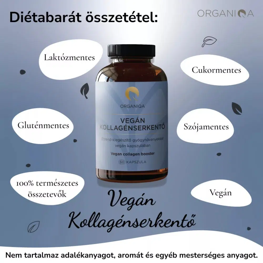 Organiqa Vegán Kollagénserkentő kapszula - 60db - Image 3 Organiqa Vegán Kollagénserkentő kapszula - 60db - Image 3
