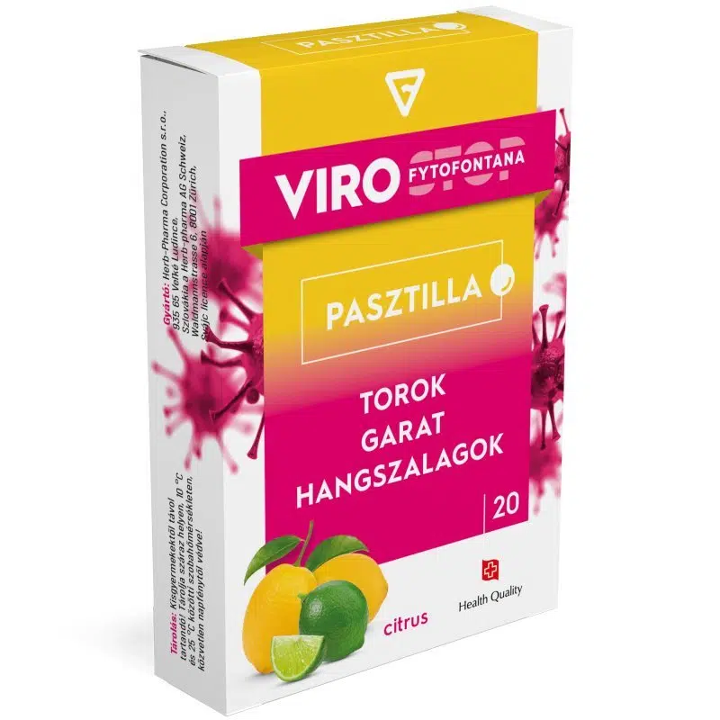 Fytofontana Pasztilla citrus ízű - 20db Fytofontana Pasztilla citrus ízű - 20db