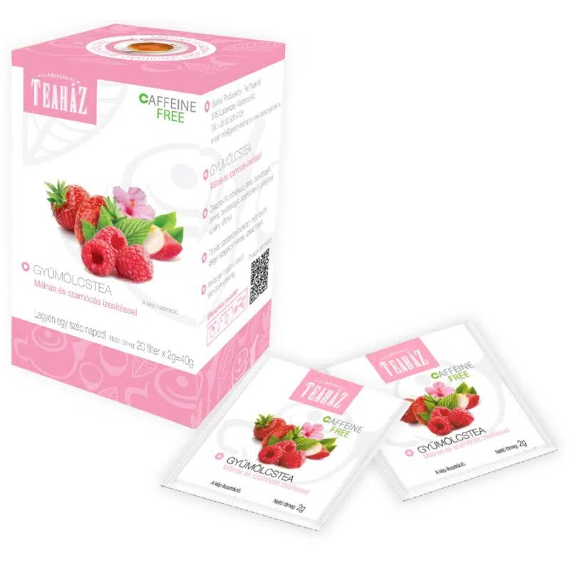 Gárdonyi Teaház Gyümölcstea málna és szamóca ízesítéssel - 20 filter Gárdonyi Teaház Gyümölcstea málna és szamóca ízesítéssel - 20 filter