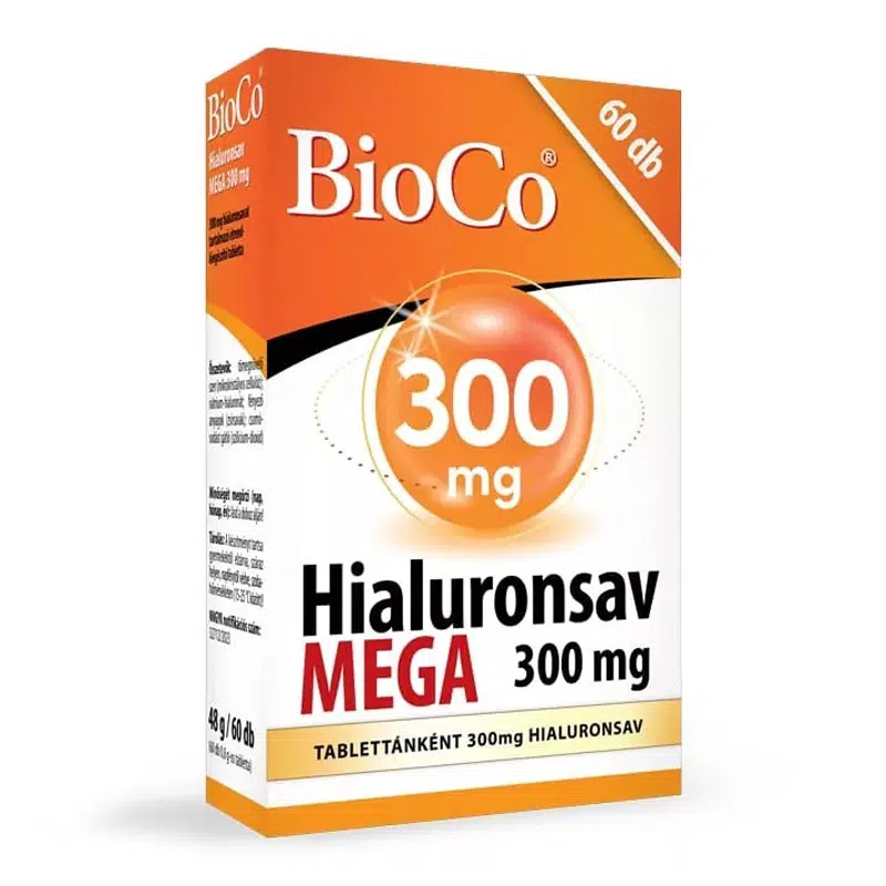BioCo Hialuronsav MEGA 300mg tabletta - 60db BioCo Hialuronsav MEGA 300mg tabletta - 60db