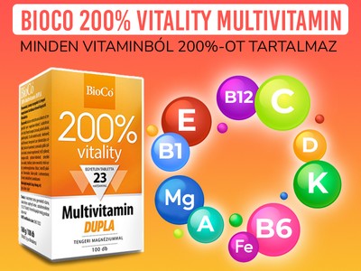 BioCo 200% Vitality Multivitamin Dupla filmtabletta