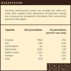Myrobalan Fiber.16 béltisztító növényi rost-komplex - 300g - Image 3