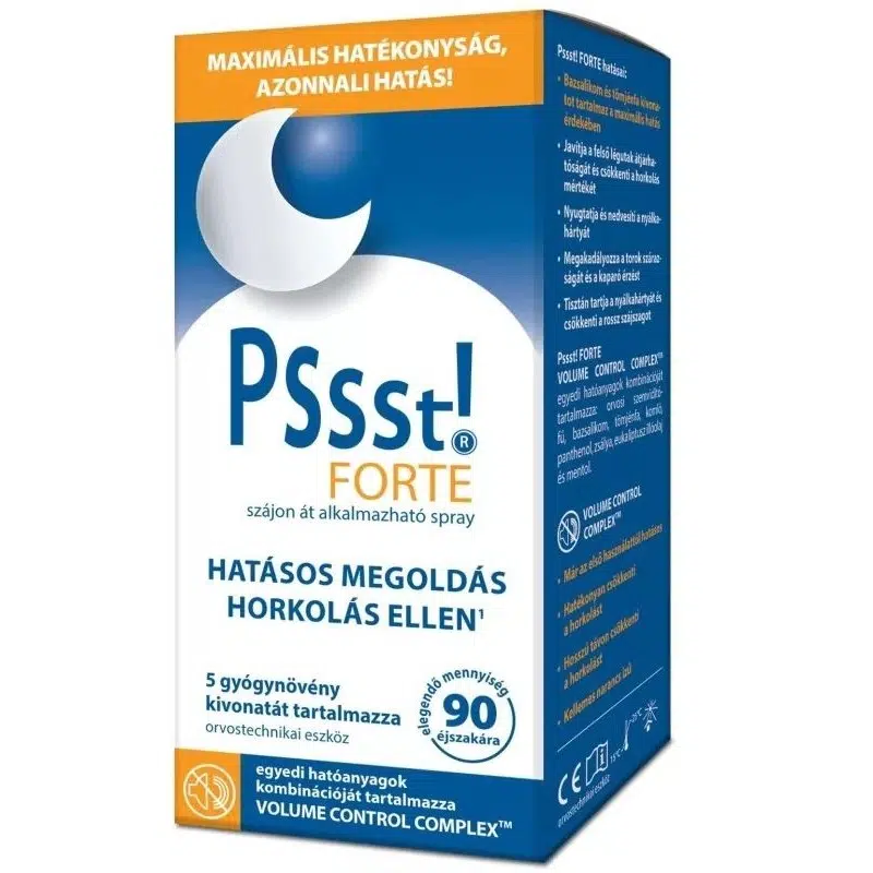 Pssst! Forte - horkolás elleni spray - 25ml Pssst! Forte - horkolás elleni spray - 25ml