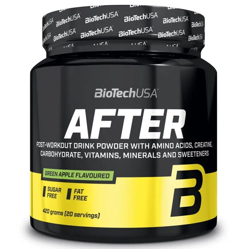 BioTech USA After edzés utáni zöldalma ízű italpor - 420g BioTech USA After edzés utáni zöldalma ízű italpor - 420g