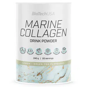 BioTech USA Marine Collagen zöldtea-citrom kollagén italpor - 240g