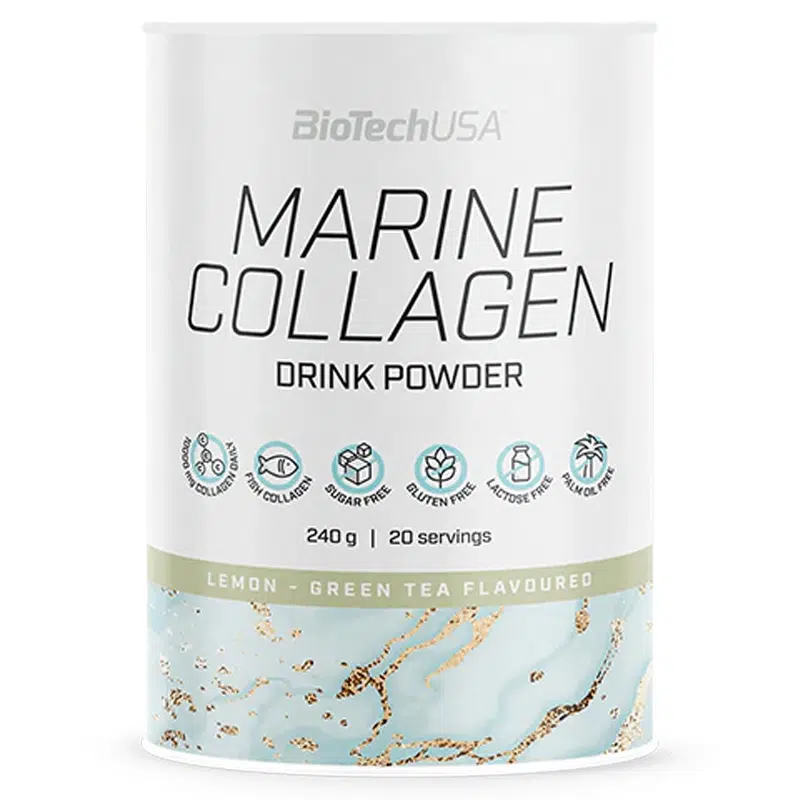 BioTech USA Marine Collagen zöldtea-citrom kollagén italpor - 240g BioTech USA Marine Collagen zöldtea-citrom kollagén italpor - 240g