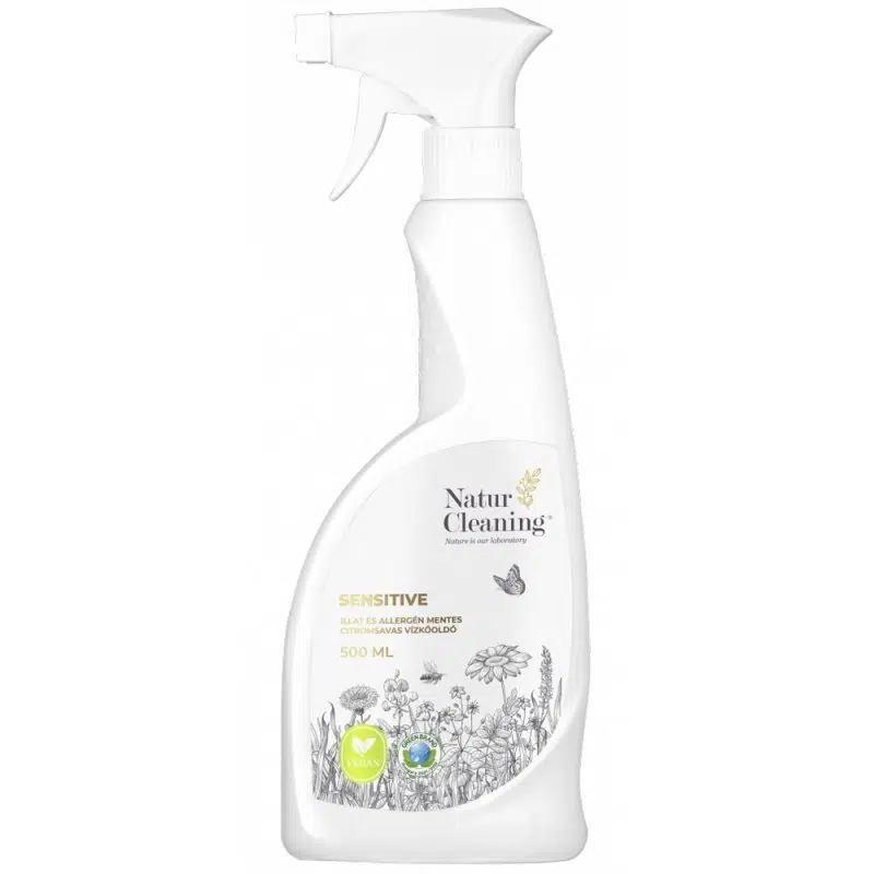 NaturCleaning Sensitive illat és allergén mentes citromsavas vízkőoldó - 500ml NaturCleaning Sensitive illat és allergén mentes citromsavas vízkőoldó - 500ml