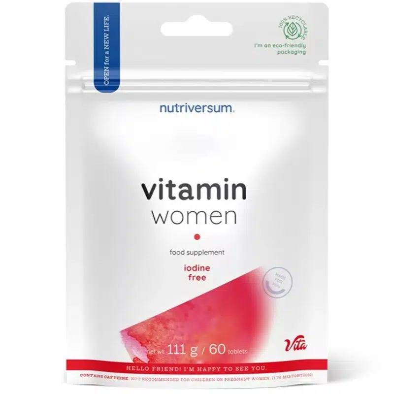 Nutriversum Vitamin Women Jód mentes tabletta - 60db Nutriversum Vitamin Women Jód mentes tabletta - 60db