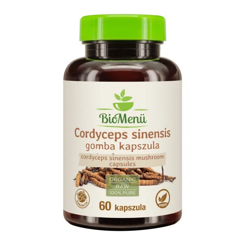 Biomenü Bio Cordyceps sinensis gomba kapszula - 60db Biomenü Bio Cordyceps sinensis gomba kapszula - 60db