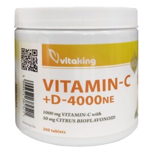 Vitaking C+D C-vitamin 1000mg + D3-vitamin 4000NE tabletta - 200db