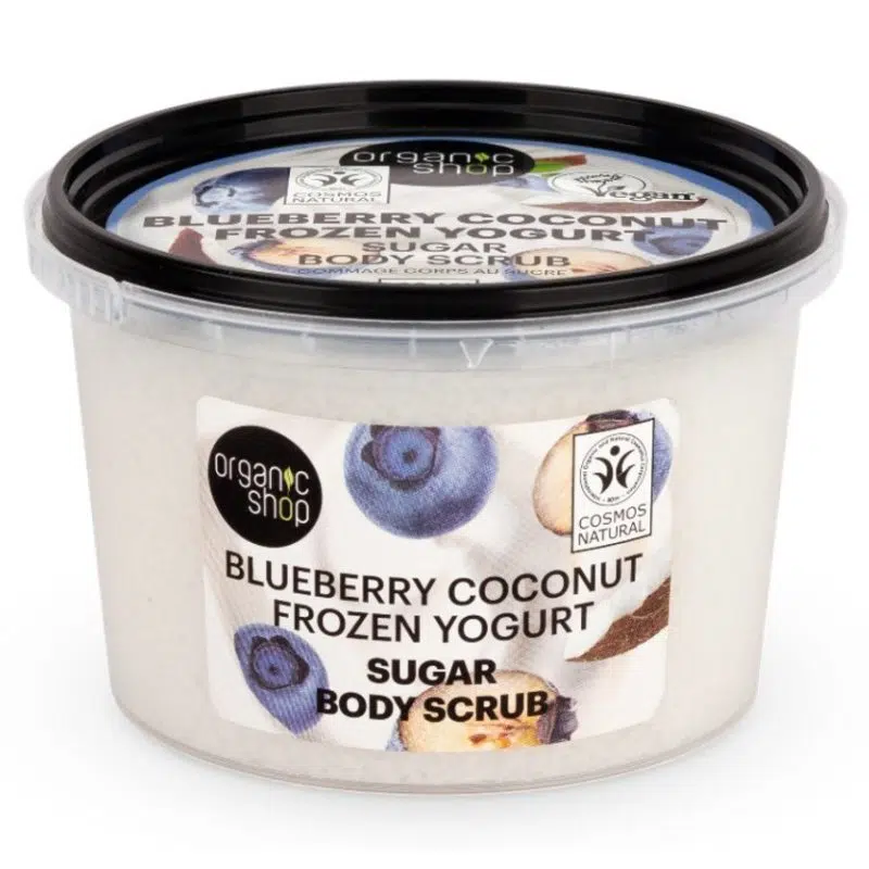Organic Shop Frozen Yogurt testradír áfonyával és kókusszal - 250ml Organic Shop Frozen Yogurt testradír áfonyával és kókusszal - 250ml