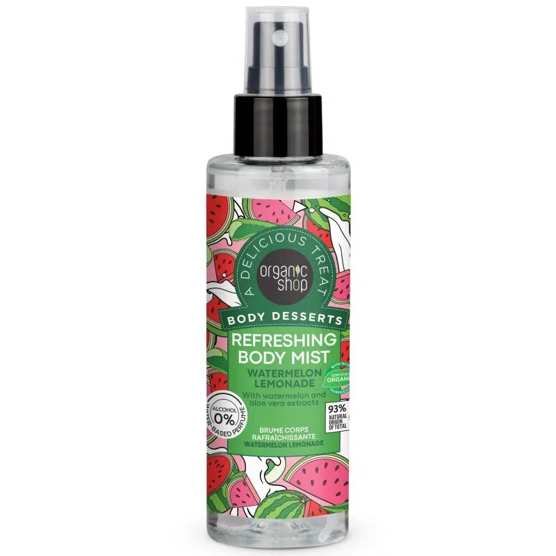 Organic Shop Görögdinnye-limonádé illatú frissítő testpermet - 200ml Organic Shop Görögdinnye-limonádé illatú frissítő testpermet - 200ml