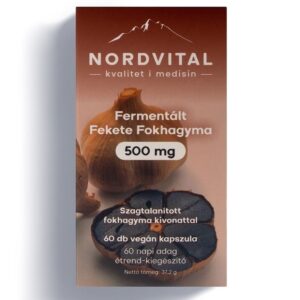 Nordvital Fermentált Fekete Fokhagyma kapszula - 60db