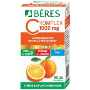 Béres C Komplex Retard C-vitamin 1000mg + D3+Cink