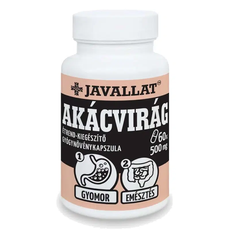 Javallat Akácvirág kapszula Javallat Akácvirág kapszula