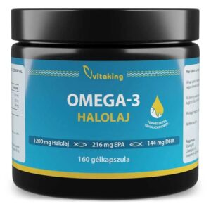 Vitaking Omega-3 Halolaj 1200mg lágyzselatin