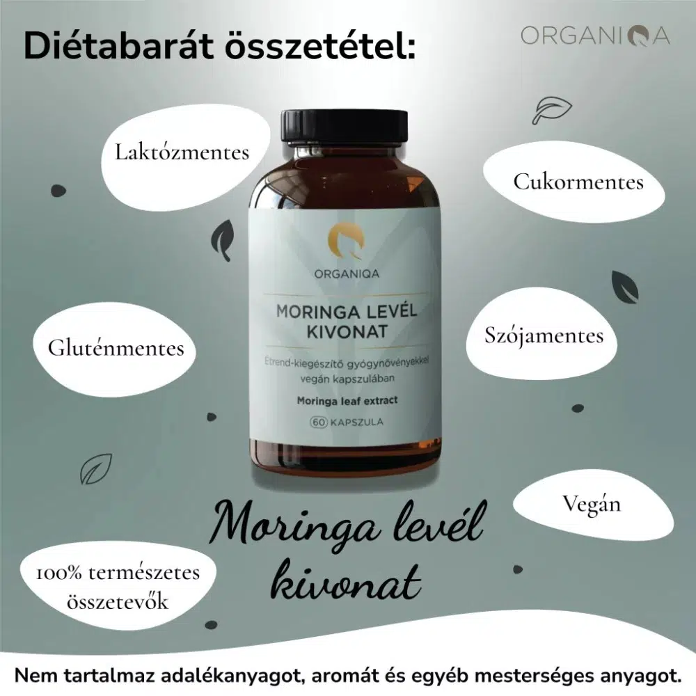 Organiqa Moringa kivonat kapszula - 60db - Image 3 Organiqa Moringa kivonat kapszula - 60db - Image 3
