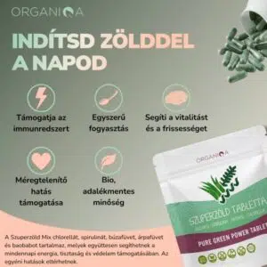 Organiqa Bio Szuperzöld tabletta - 250db - Image 4
