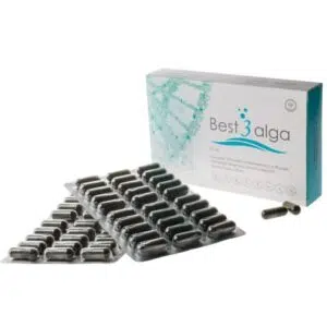 Best3alga Spirulina, Chlorella és Haematococcus Pluvialis alga kapszula Astaxanthinnal