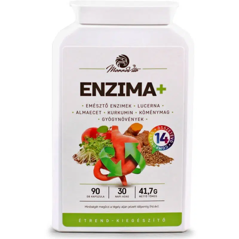 Mannavita ENZIMA+ emésztő enzim tartalmú kapszula Mannavita ENZIMA+ emésztő enzim tartalmú kapszula