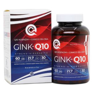 Mannavita GINK-Q10 - Q10 koenzim + Ginkgo Biloba komplex