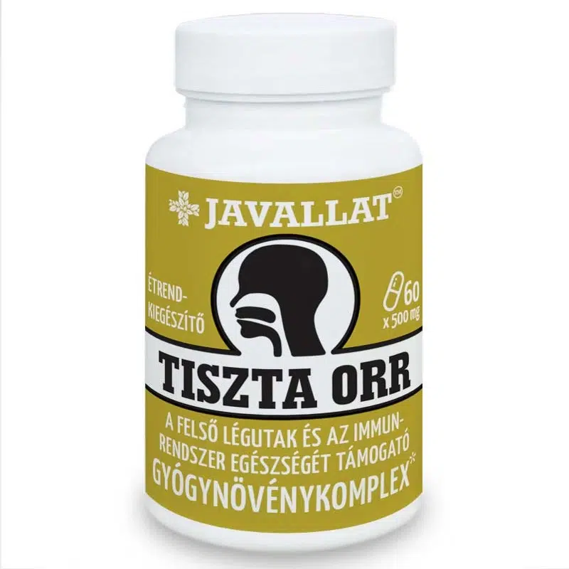 Javallat Tiszta orr kapszula Javallat Tiszta orr kapszula