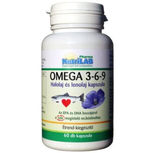 Nutrilab Omega 3-6-9 Halolaj és lenolaj kapszula