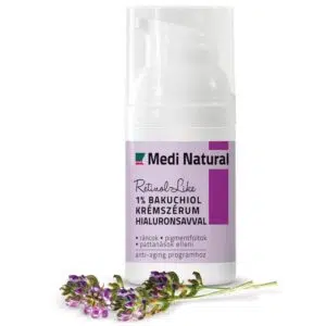 Medinatural Retinol-Like 1% Bakuchiol krémszérum Hialuronsavval