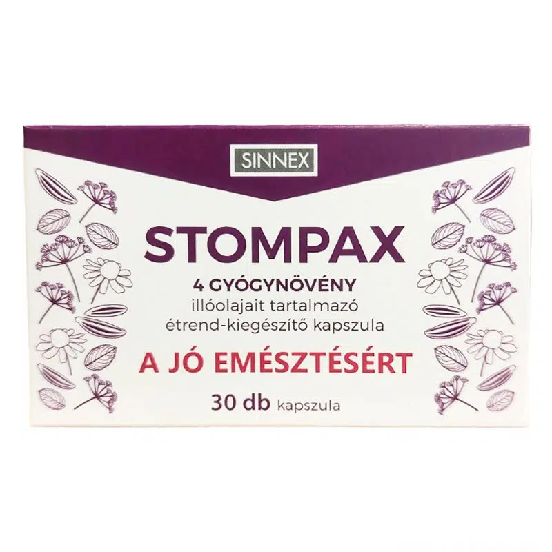 Stompax - Emésztést segítő kapszula Stompax - Emésztést segítő kapszula