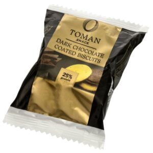 Toman Snack Keksz étcsokoládé bevonattal - 44g