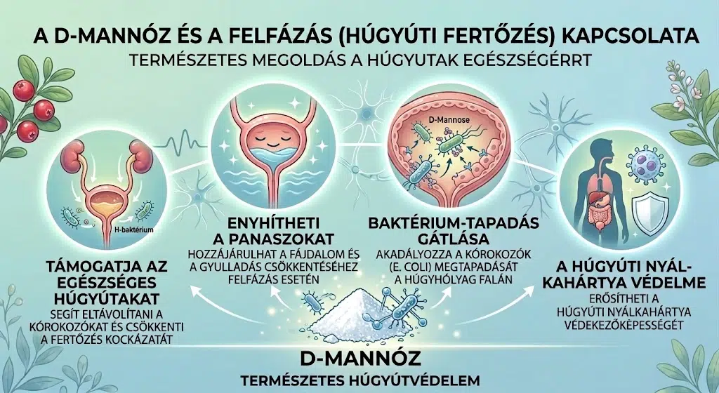 D-mannóz felfázásra gyakorolt pozitív hatása D-mannóz felfázásra gyakorolt pozitív hatása