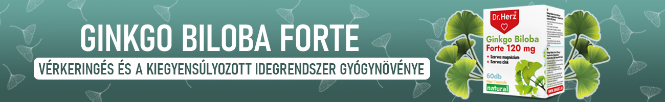 Dr. Herz Ginkgo Biloba Forte 120mg + Szerves Magnézium + Szerves Cink kapszula