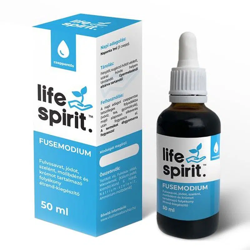 Life Spirit Fusemodium Fulvosavat és Mikroelemeket tartalmazó folyékony étrendkiegészítő - 50ml Life Spirit Fusemodium Fulvosavat és Mikroelemeket tartalmazó folyékony étrendkiegészítő - 50ml
