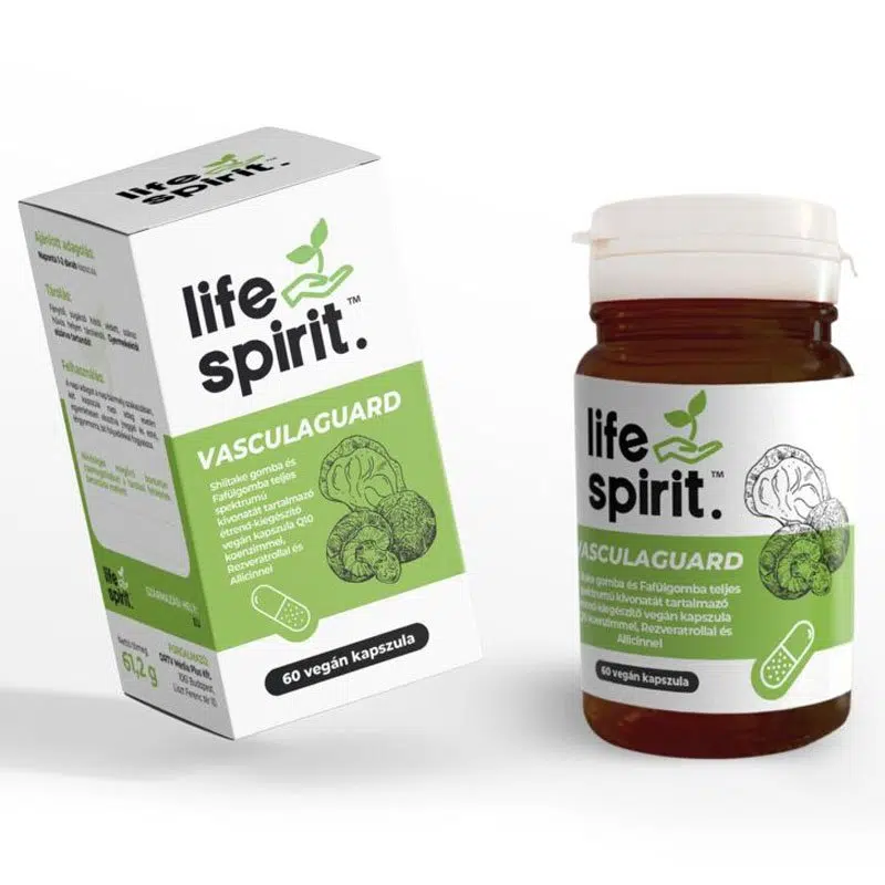 Life Spirit VasculaGuard teljes spektrumú gombakivonat kapszula - 60db Life Spirit VasculaGuard teljes spektrumú gombakivonat kapszula - 60db