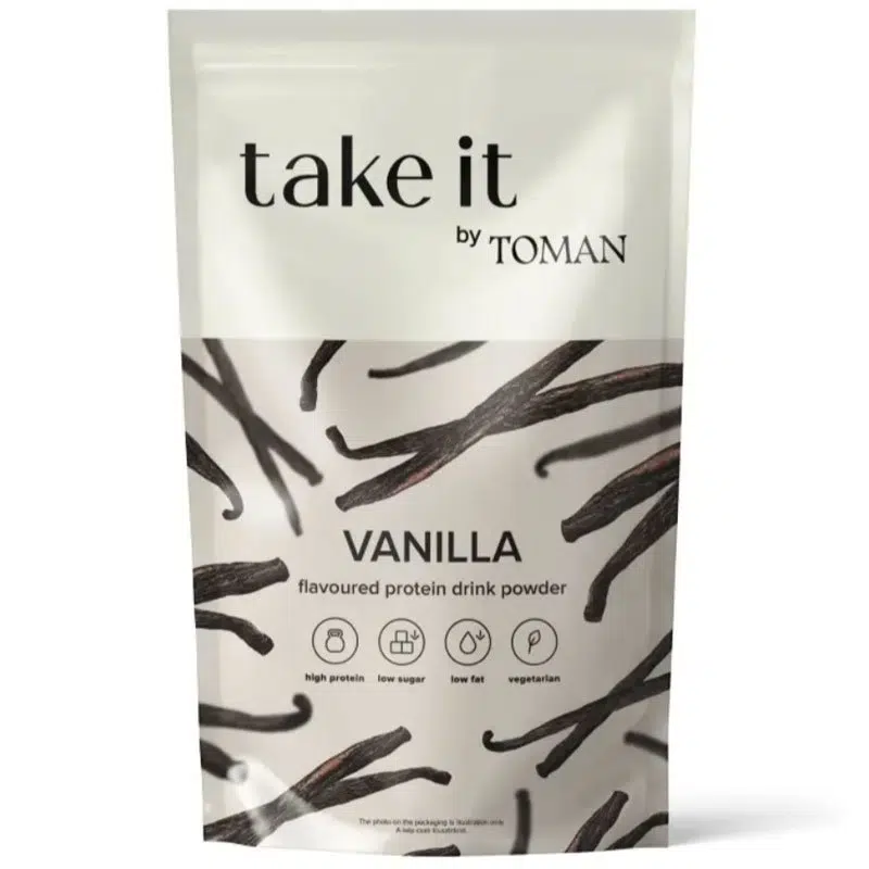Take it by Toman Fehérje italpor - Vanília - 450g Take it by Toman Fehérje italpor - Vanília - 450g