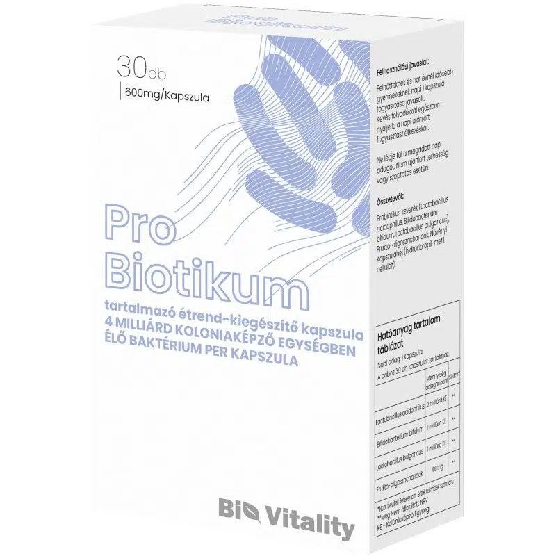 Bio Vitality Probiotikum kapszula - 30db Bio Vitality Probiotikum kapszula - 30db
