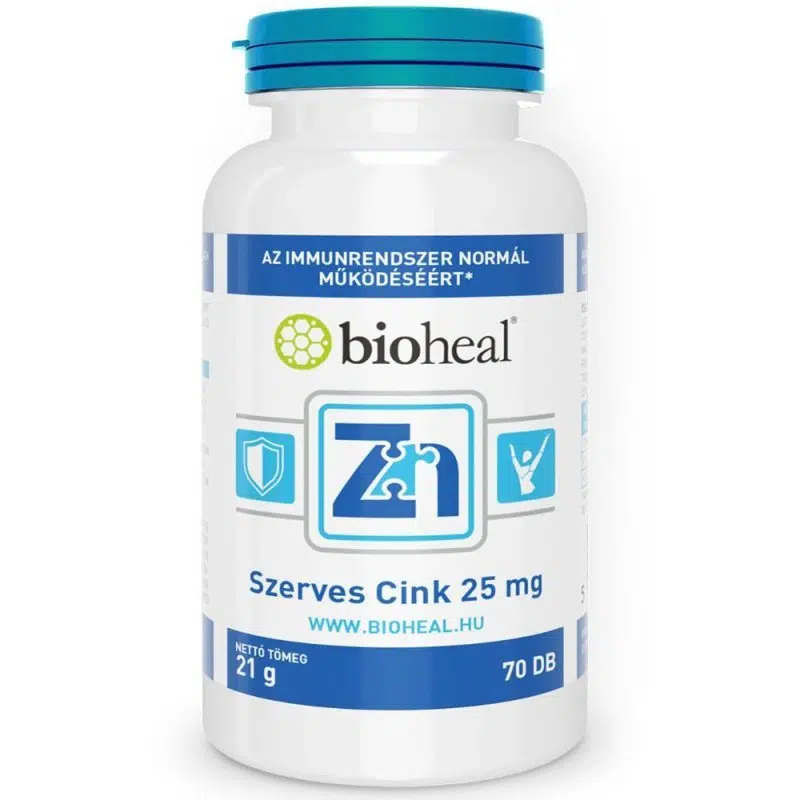 Bioheal Szerves Cink filmtabletta - 70db Bioheal Szerves Cink filmtabletta - 70db