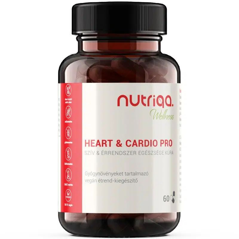 Nutriqa Heart Cardio Pro - Szív & Érrendszer Egészsége Kúra - 60db Nutriqa Heart Cardio Pro - Szív & Érrendszer Egészsége Kúra - 60db
