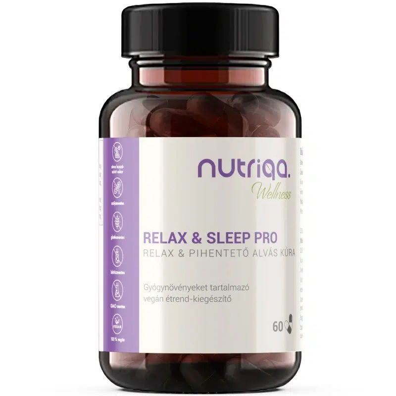 Nutriqa Relax Sleep Pro - Pihentető Alvás Kúra - 60db Nutriqa Relax Sleep Pro - Pihentető Alvás Kúra - 60db