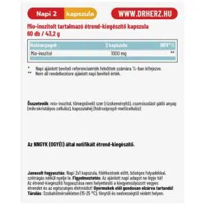 Dr. Herz Mio-Inozitol kapszula - 60db - Image 2 Dr. Herz Mio-Inozitol kapszula - 60db - Image 2