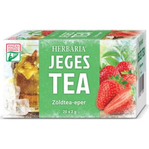 Herbária Jeges tea Zöld tea-Eper - 20 filter