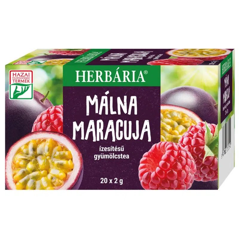 Herbária Málna-Maracuja tea - 20 filter Herbária Málna-Maracuja tea - 20 filter