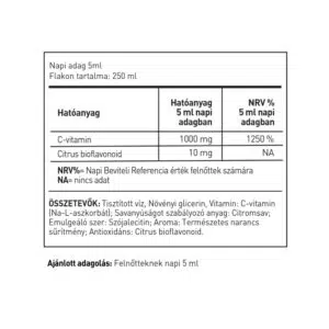 LipoCell C1000 liposzómás C-vitamin narancs ízű ital - 500ml - Image 3 LipoCell C1000 liposzómás C-vitamin narancs ízű ital - 500ml - Image 3