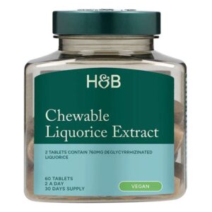 H&B Édesgyökér rágótabletta - 60db